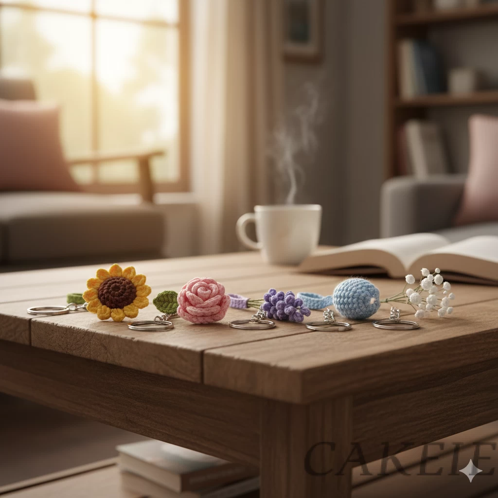 Crochet Keychains (Flower)